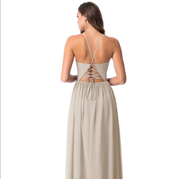 Taupe AZAZIE AAIDA Bridesmaid Dress - Picture 6 of 15